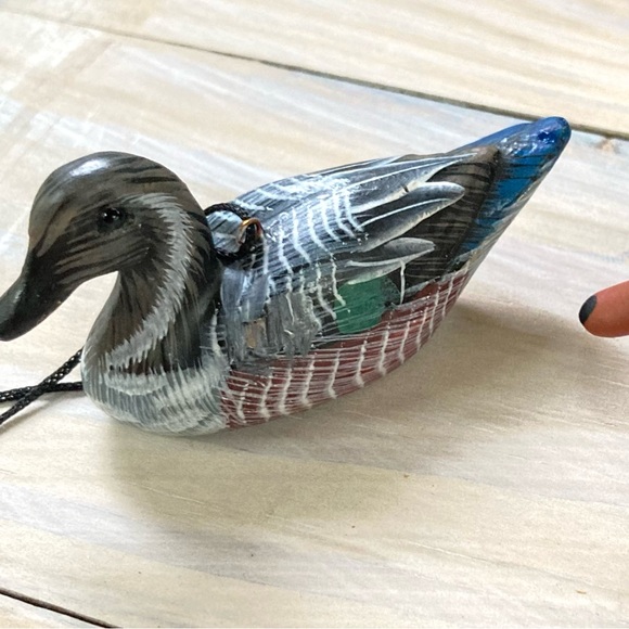 Set of 5 Mallard DUCK Ornaments 2.5 x 1  x 1.25 inches - Picture 5 of 16